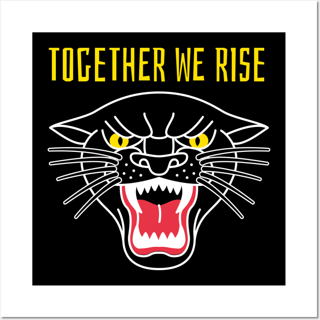 Together We Rise - Black Lives Matter Wall Art by Kamran Sharjeel